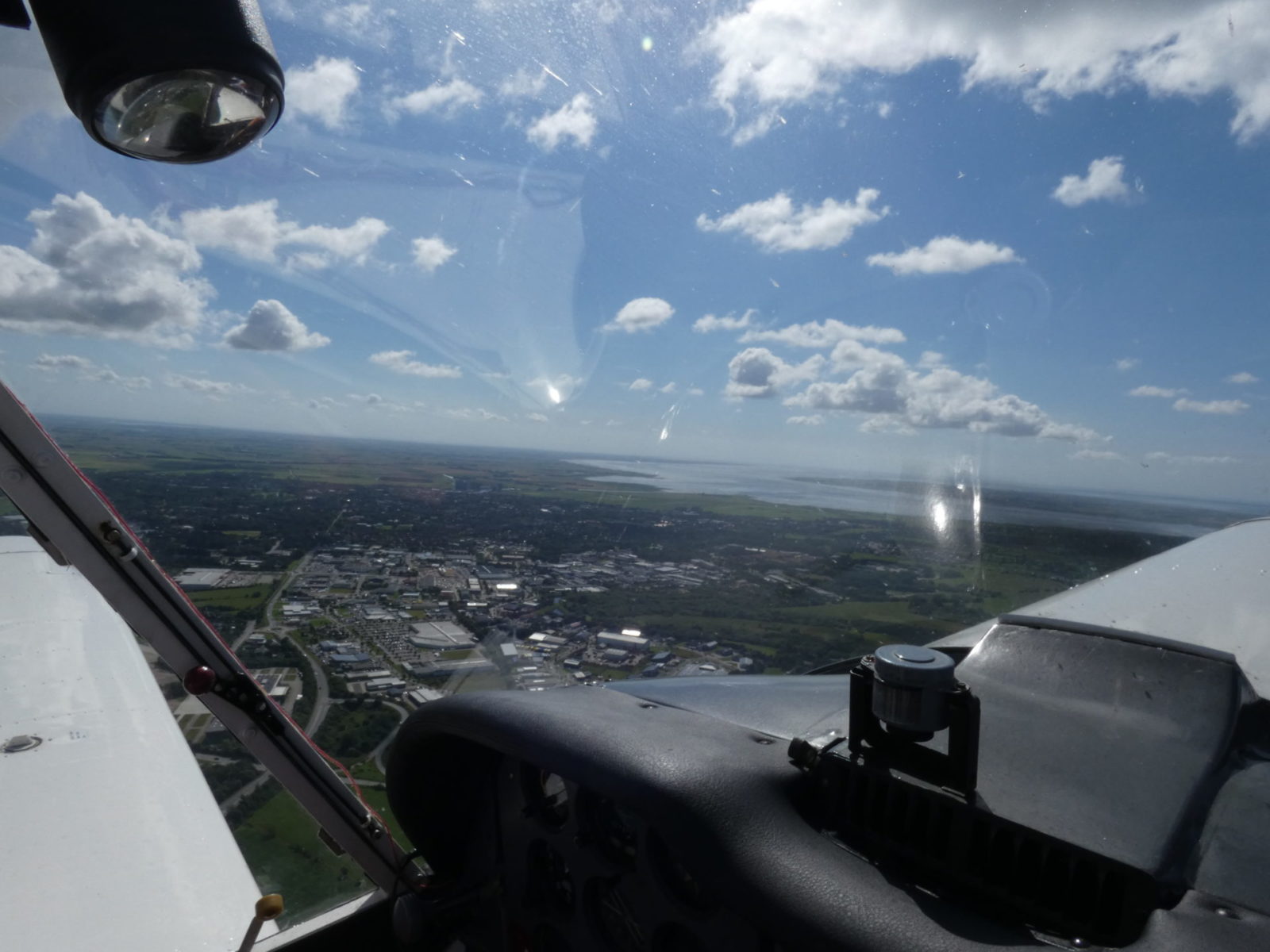 Blick aus dem Cockpit